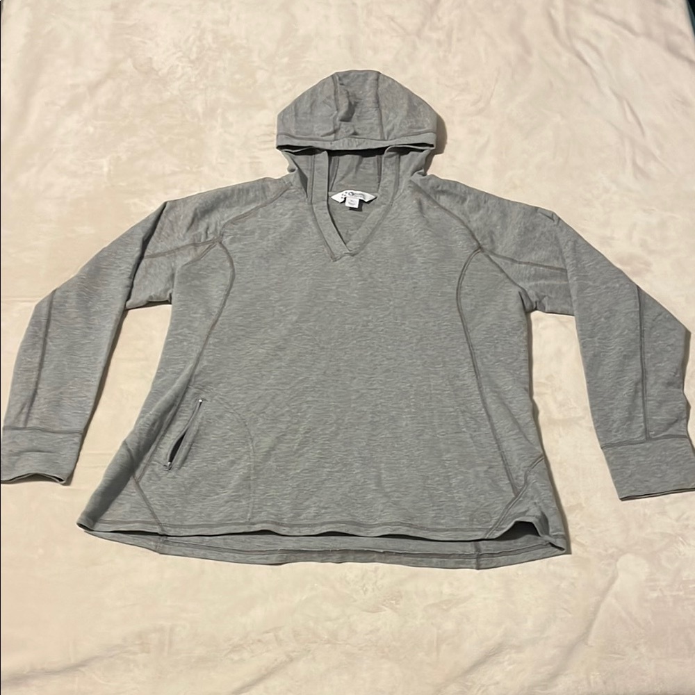 Gray Hooded Pullover